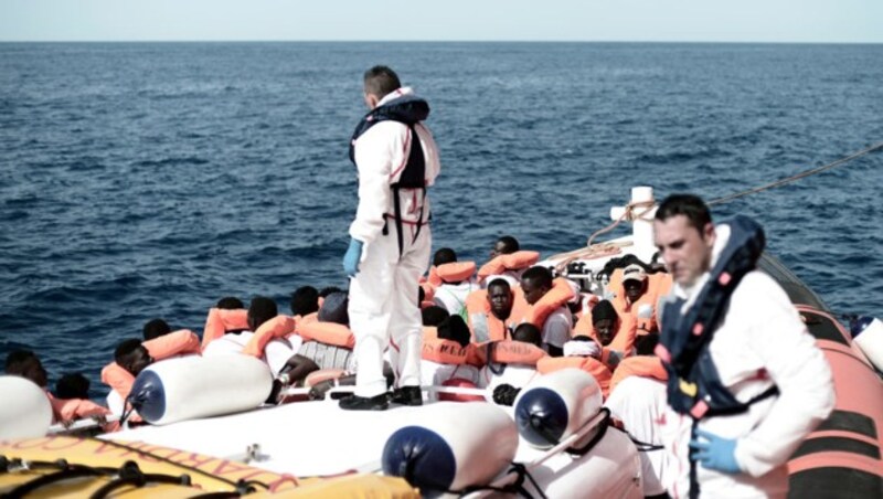 Rettungsschiff „Aquarius“ (Bild: AFP)