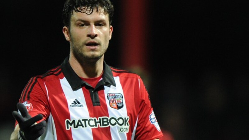 Marco Djuricin im Brentford-Dress (Bild: GEPA)