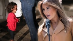 Melania Trump „hasst es“ zu sehen, wie Kinder von ihrer Familie getrennt werden. (Bild: AFP, krone.at-Grafik)