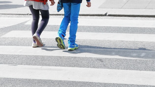 Der Verkehrsclub Österreich fordert mehr Sicherheit für Kinder im Straßenverkehr. (Bild: Christof Birbaumer (Symbolbild))