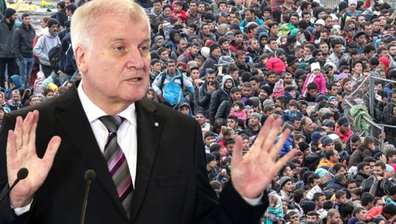 Deutschlands Innenminister Horst Seehofer (Bild: AFP, EXPA/Pixsell/Sasa Despot/Zurnal24l, krone.at-Grafik)