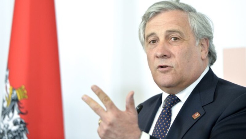 EU-Parlamentspräsident Antonio Tajani (Bild: APA/HERBERT NEUBAUER)