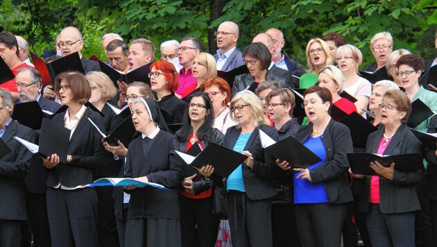 220 Chorstimmen sorgten für eine prachtvolle liturgische Klangkulisse. (Bild: Jauschowetz Christian)