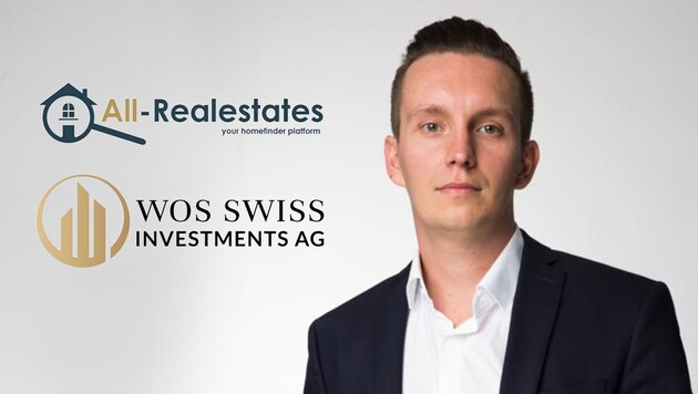 Unternehmer Thomas Wos investiert in die Seite all-realestates.com (Bild: krone.at/ WOS Swiss Investments AG)