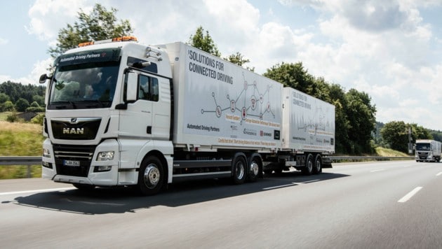 MAN očekává, že autonomní nákladní vozidla zvýší bezpečnost a sníží dopravní zácpy na silnicích. (Obrázek: MAN)