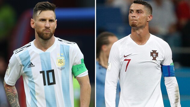 Messi und Ronaldo (Bild: AFP)