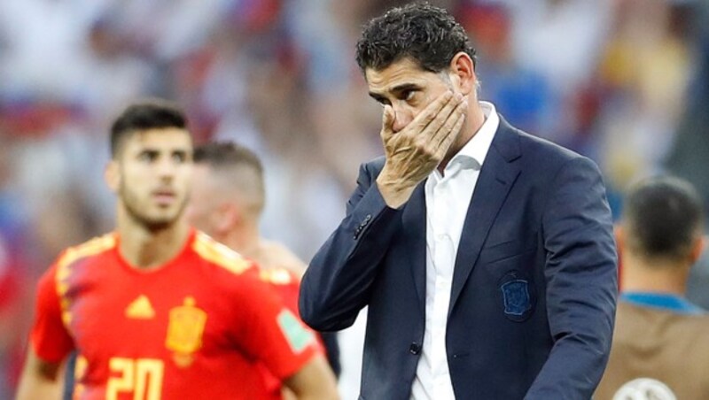 Spaniens Nationaltrainer Fernando Hierro (Bild: The Associated Press)