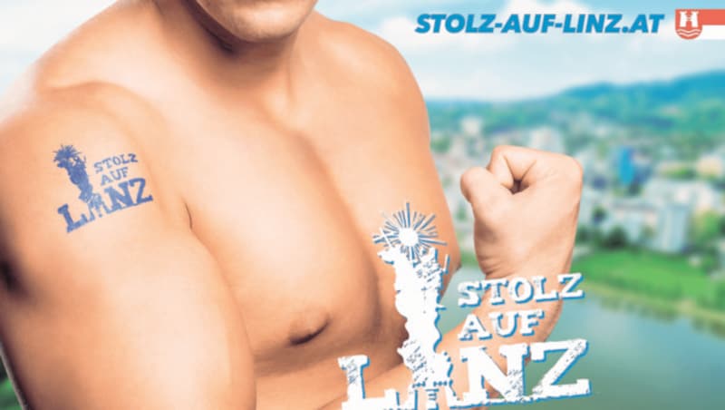 Das Plakat gibt es auch in maskuliner Form. (Bild: FPÖ Linz)
