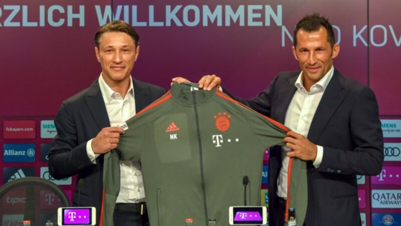 Niko Kovac und Bayern-Sportchef Hasan Salihamidzic (Bild: AFP)