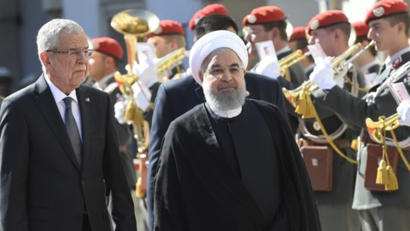 Alexander Van der Bellen mit Hassan Rouhani (Bild: APA/ROBERT JAEGER)