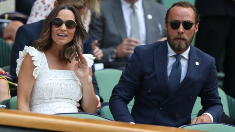 Pippa Middleton mit Bruder James Middleton in Wimbledon (Bild: AFP or licensors)