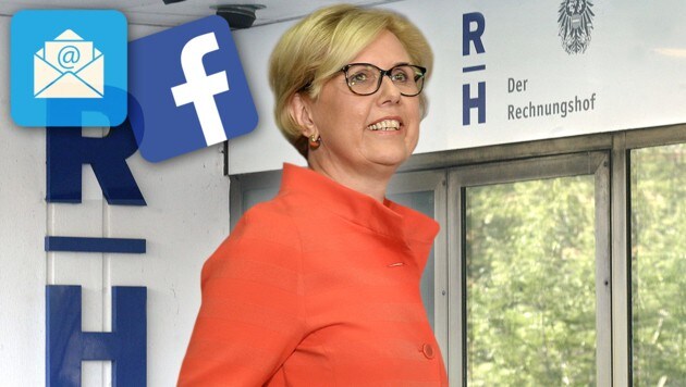 Rechnungshof-Präsidentin Margit Kraker (Bild: APA/HERBERT PFARRHOFER, APA/HARALD SCHNEIDER, stock.adobe.com, krone.at-Grafik)