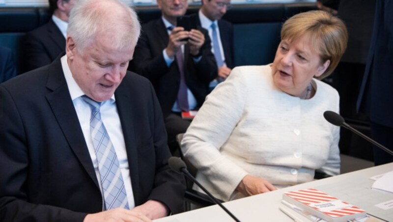 Horst Seehofer und Angela Merkel (Bild: APA/dpa/Bernd von Jutrczenka)