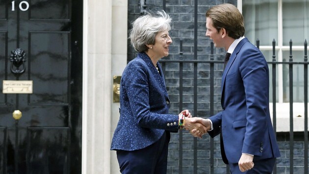 Theresa May und Sebastian Kurz (Bild: APA/BUNDESKANZLERAMT/DRAGAN TATIC)