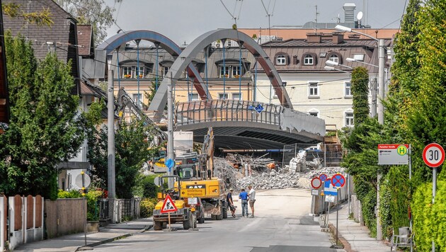 Baustelle Eichbrücke (Bild: Markus Tschepp)
