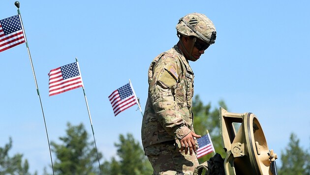 Ein in Deutschland stationierter US-Soldat (Bild: AFP)