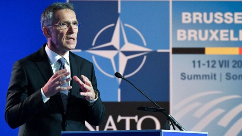 Jens Stoltenberg (Bild: APA/AFP/Emmanuel Dunand)