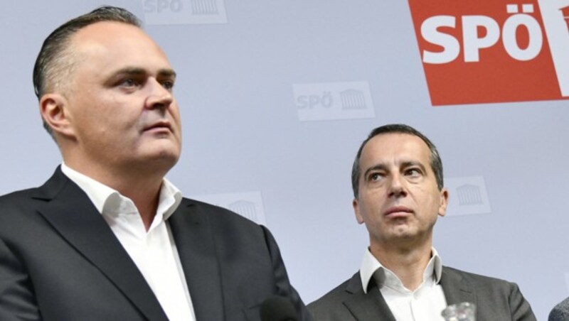 Hans Peter Doskozil und Christian Kern (Bild: APA/HANS PUNZ)