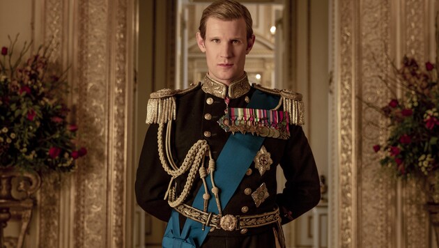 Matt Smith spielt in der Serie „The Crown“ Queen Elizabeths Ehemann Prinz Philip. Er wurde für einen Emmy-Award als bester Nebendarsteller nominiert. (Bild: AP)