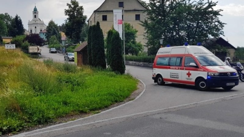 In Maria Langegg kam Erwin Pröll in einer Kurve zu Sturz. (Bild: Stefan Burgstaller)