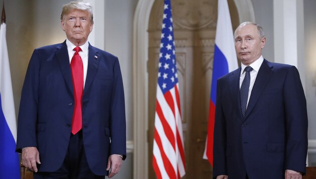 Donald Trump und Wladimir Putin (Bild: The Associated Press)