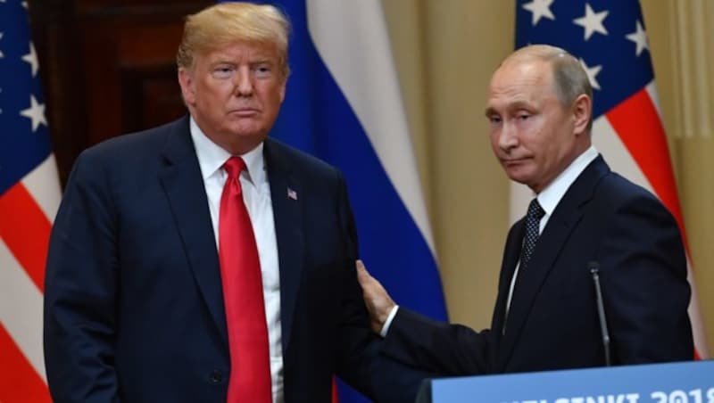 Trump und Putin in Helsinki (Bild: AFP)