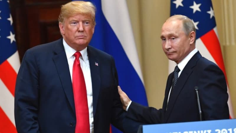 Trump und Putin in Helsinki (Bild: AFP)