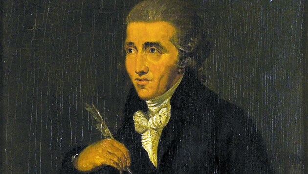 Das Porträt des Malers Ludwig Guttenbrunn (1750-1819) zeigt den Komponisten Joseph Haydn (1732-1809). (Bild: APA/SCHLOSS ESTERHAZY MANAGEMENT GESmbH)