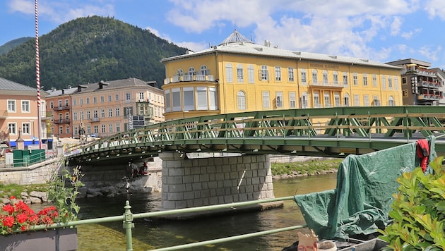 Die Sanierung der Elisabethbrücke in Bad Ischl dauert bis maximal Ende August. (Bild: Marion Hörmandinger)