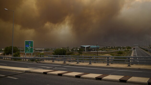 Waldbrände in Griechenland (Bild: AFP)