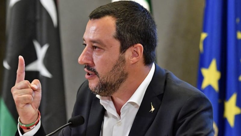 Italiens Innenminister Matteo Salvini (Bild: APA/AFP/ANDREAS SOLARO)