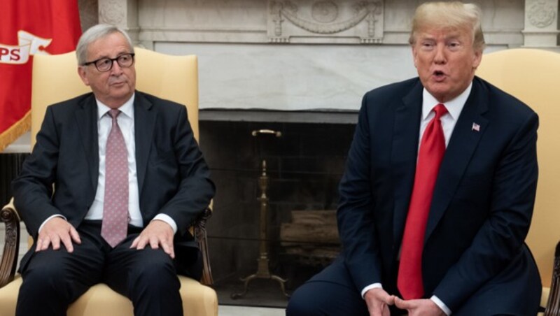 Donald Trump und Jean-Claude Juncker (Bild: AFP)