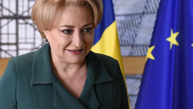 Die rumänische Regierungschefin Vasilica Viorica Dancila (Bild: AFP)