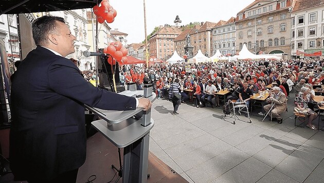 SP-Graz Chef Michael Ehmann - die Zahl der Parteimitglieder steigt seit Jahren wieder. (Bild: Juergen Radspieler)