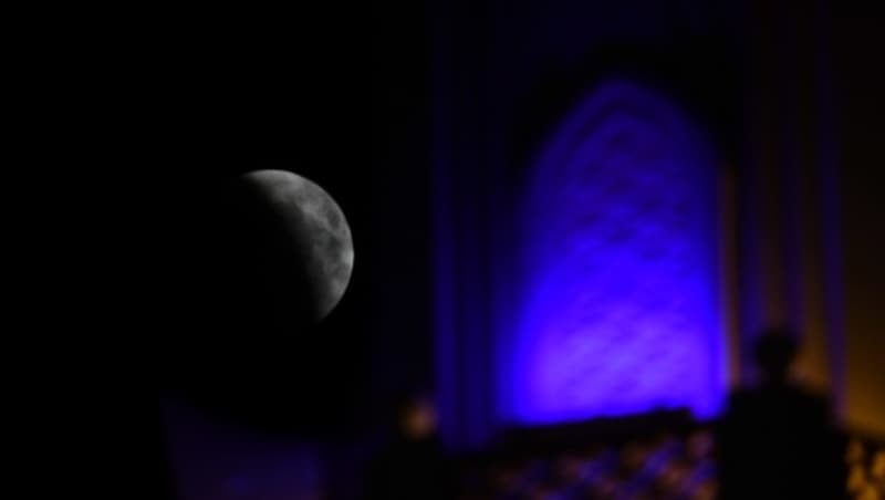 Mondfinsternis über Dubai (Bild: AFP)