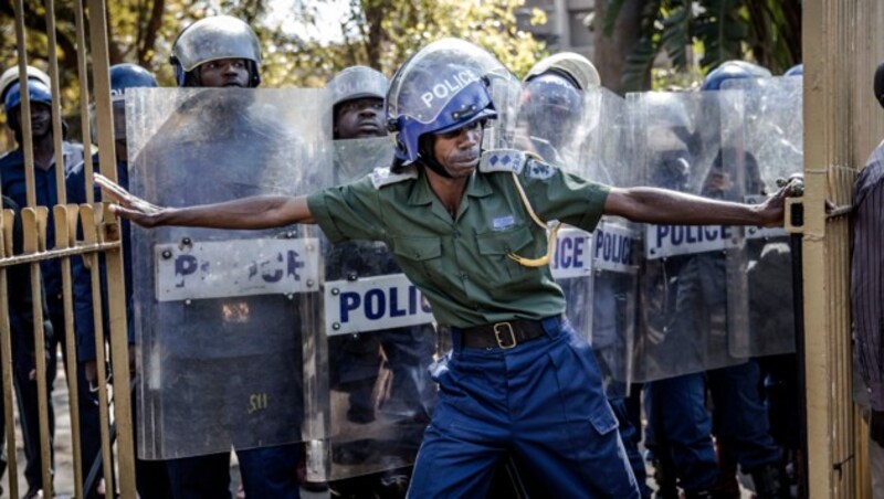 Unruhen in Simbabwe (Bild: AFP)