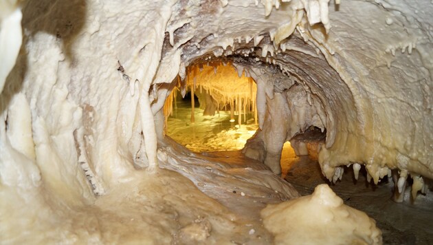 Die Obir-Tropfsteinhöhlen sind für Notfälle perfekt ausgerüstet. Regelmäßige Übungen sind selbstverständlich. (Bild: Christian Rosenzopf)
