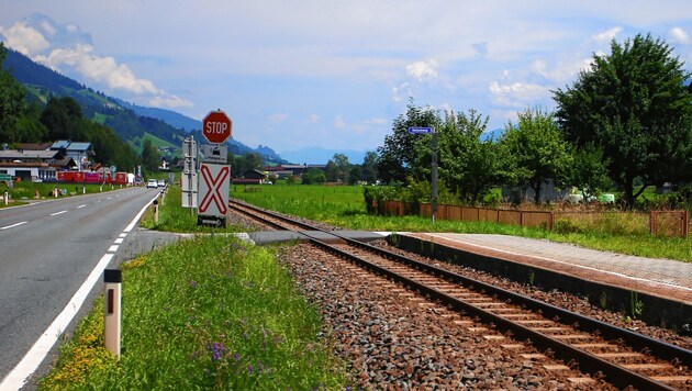 Bahnübergang in Burgwies. (Bild: Felix Roittner)