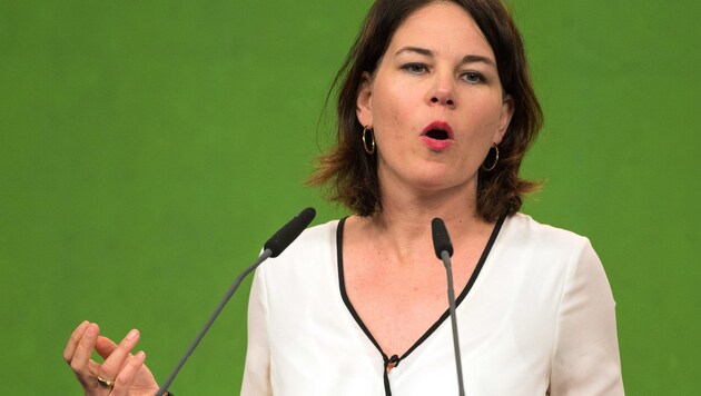 Grünen-Chefin Annalena Baerbock (Bild: APA/dpa/Nicolas Armer)