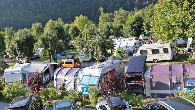 Campingplatz am Wolfgangsee (Bild: Marion Hörmandinger)
