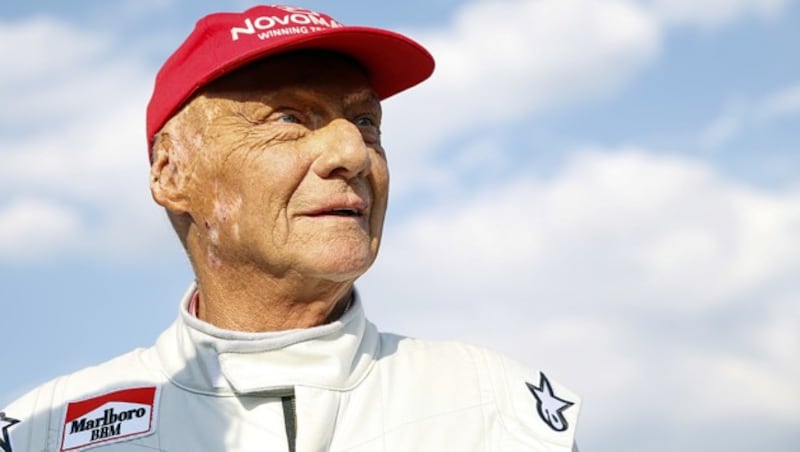 Niki Lauda während eines Legenden-Rennens am Red-Bull-Ring in Spielberg am 1. Juli 2018 (Bild: APA/Erwin Scheriau)