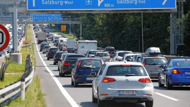 Nichts Neues: Stau auf Salzburgs Autobahnen (Bild: Markus Tschepp)