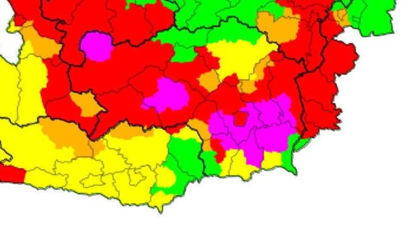 So sah die Warnkarte der öserreichischen Unwetterzentrale nach 18 Uhr aus - lila ist die höchste Warnstufe. (Bild: Ubimet/UWZ)