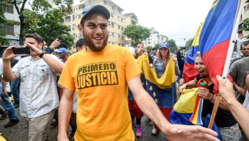 Der Oppositionsabgeordnete Juan Requesens
 (Bild: AFP )