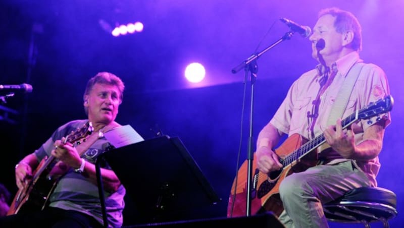 Rainhard Fendrich und Wolfgang Ambros (Bild: APA/HANS PUNZ)