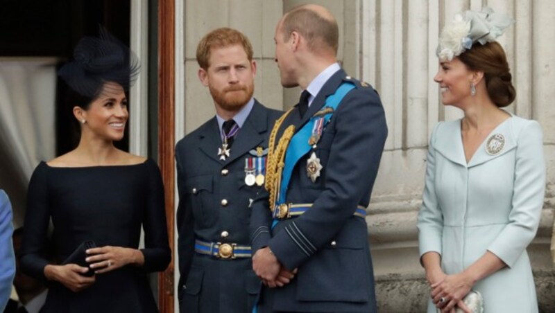 Herzogin Meghan, Prinz Harry, Prinz William, Herzogin Kate (Bild: Copyright 2018 The Associated Press. All rights reserved)