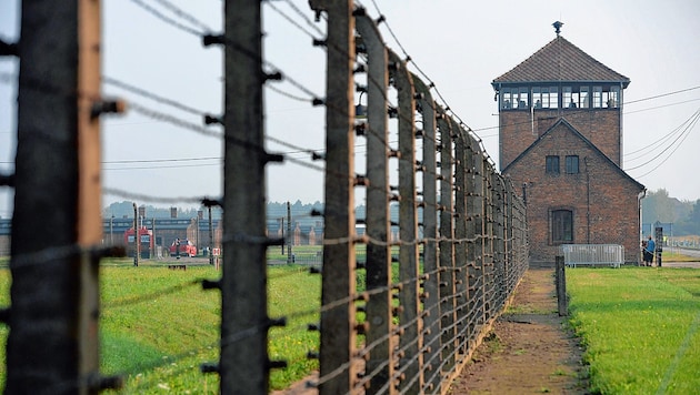 Die Gedenkstätte im ehemaligen Konzentrationslager Auschwitz-Birkenau (Bild: EPA)