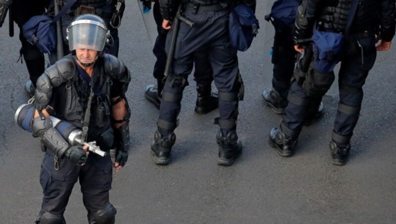 Die Exekutive ging gegen Demonstranten - aber auch Journalisten - besonders brutal vor. (Bild: AP)