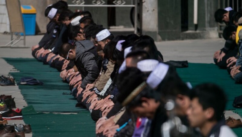 Chinesische Muslime beim Gebet (Bild: AFP)