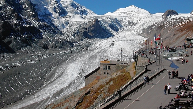 Österreichs größter Gletscher bzw. was von ihm noch übrig ist: die Pasterze am Großglockner (Bild: Hannes Wallner)